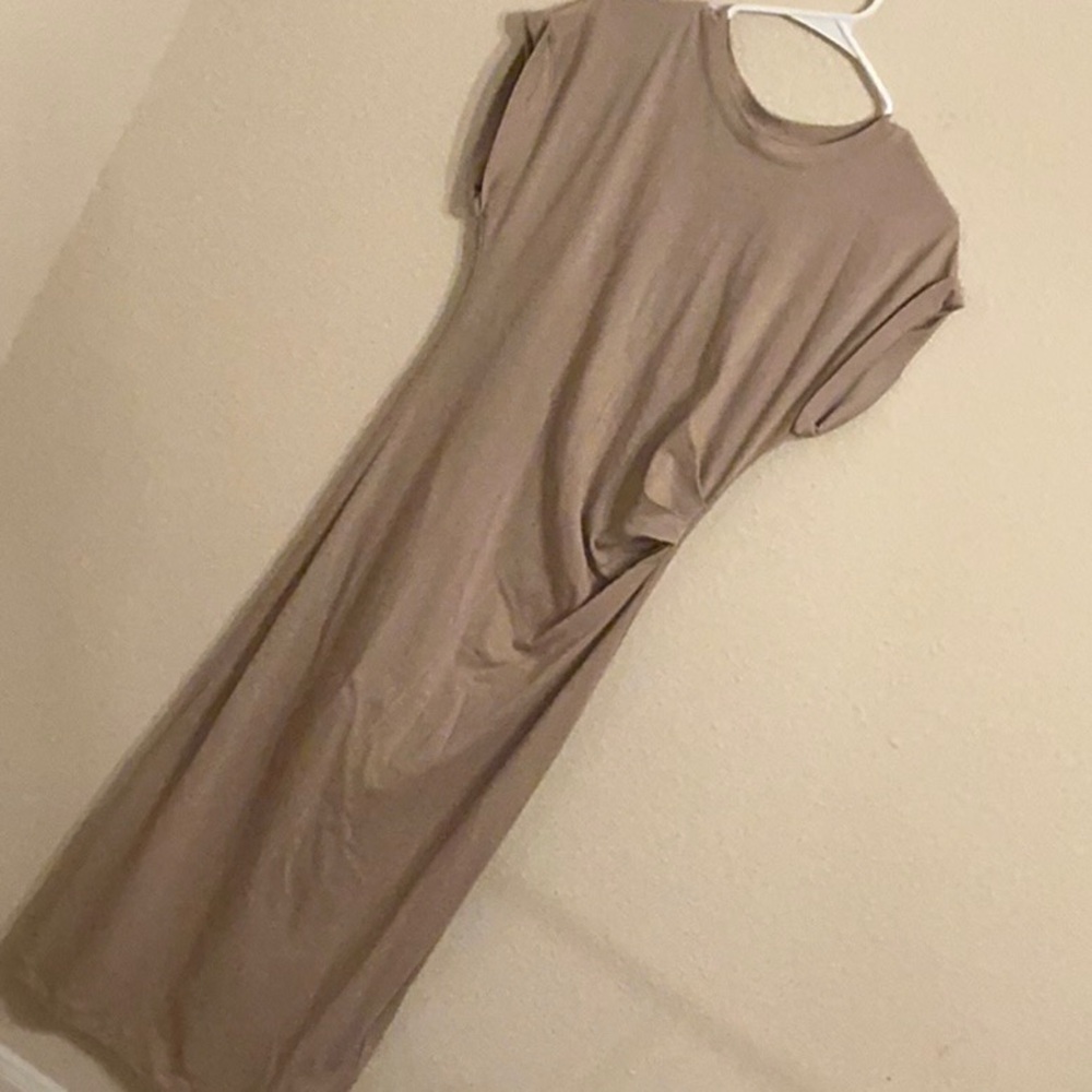 Max Simple subline of Max Mara Dress in Khaki . .size Large. NEW with Tags